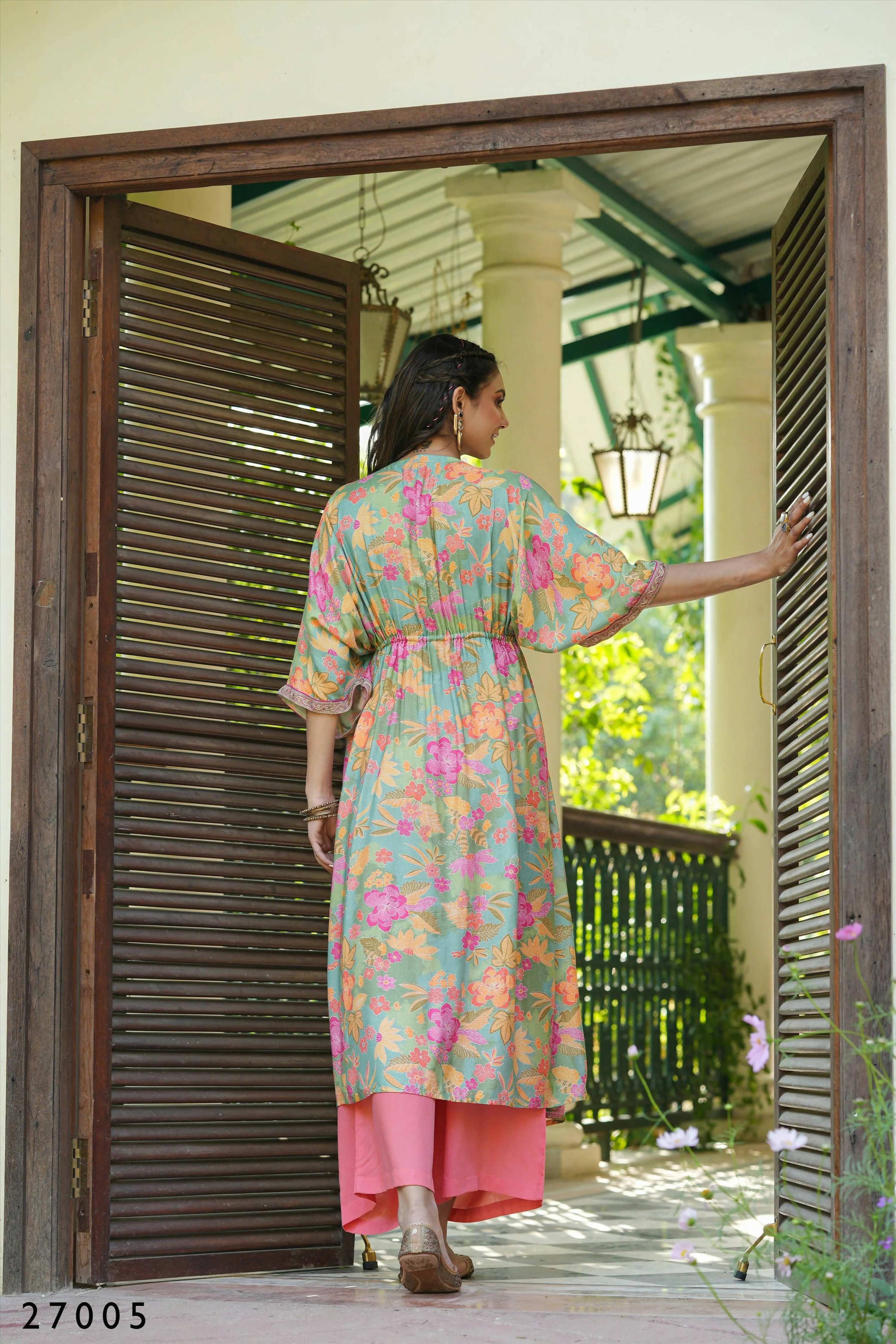 Anya Women's Casual Multi Print Mull Cotton Co-ord Set