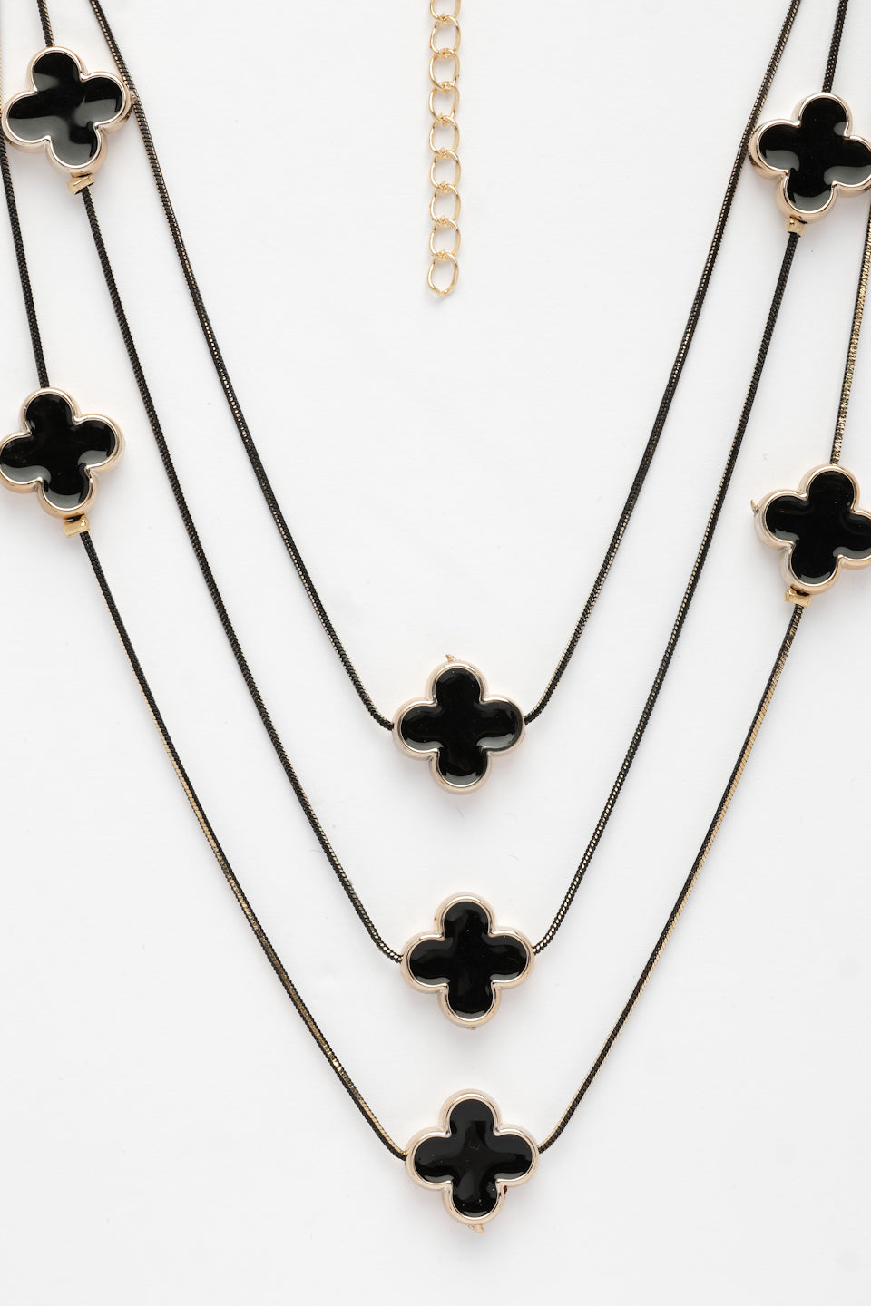 Chic Black Layered Fashion Necklace for Sophisticated Looks