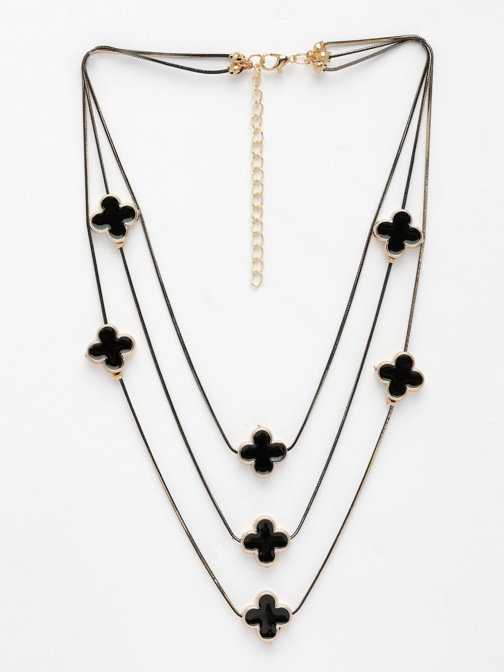 Chic Black Layered Fashion Necklace for Sophisticated Looks