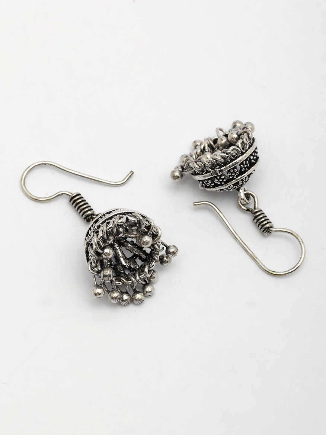 Set of 3 Oxidized Traditional Earrings: Bohemian Gold & Silver