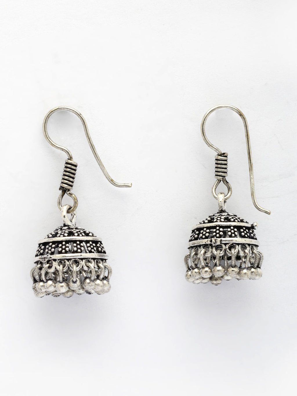 Set of 3 Oxidized Traditional Earrings: Bohemian Gold & Silver
