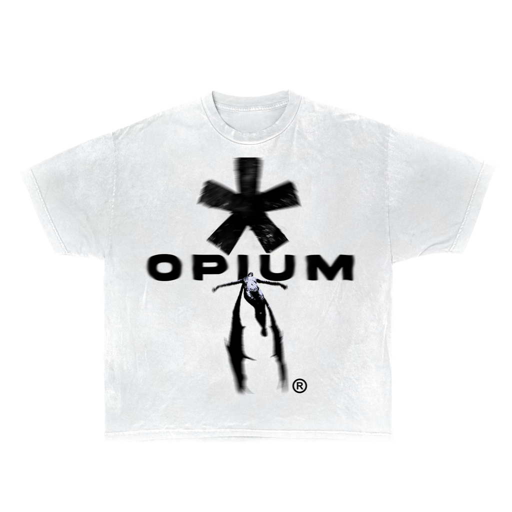 Opium Angel Streetwear Tee Black Graphic Short Sleeve Shirt