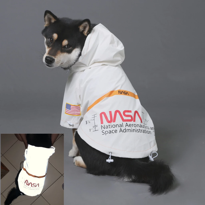 Yellow and Black Waterproof Dog Rain Jacket with Reflective Details - Image 40
