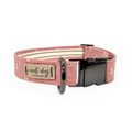 Nauti Rose Pink Girly Anchor Buckle & Martingale Dog Collar