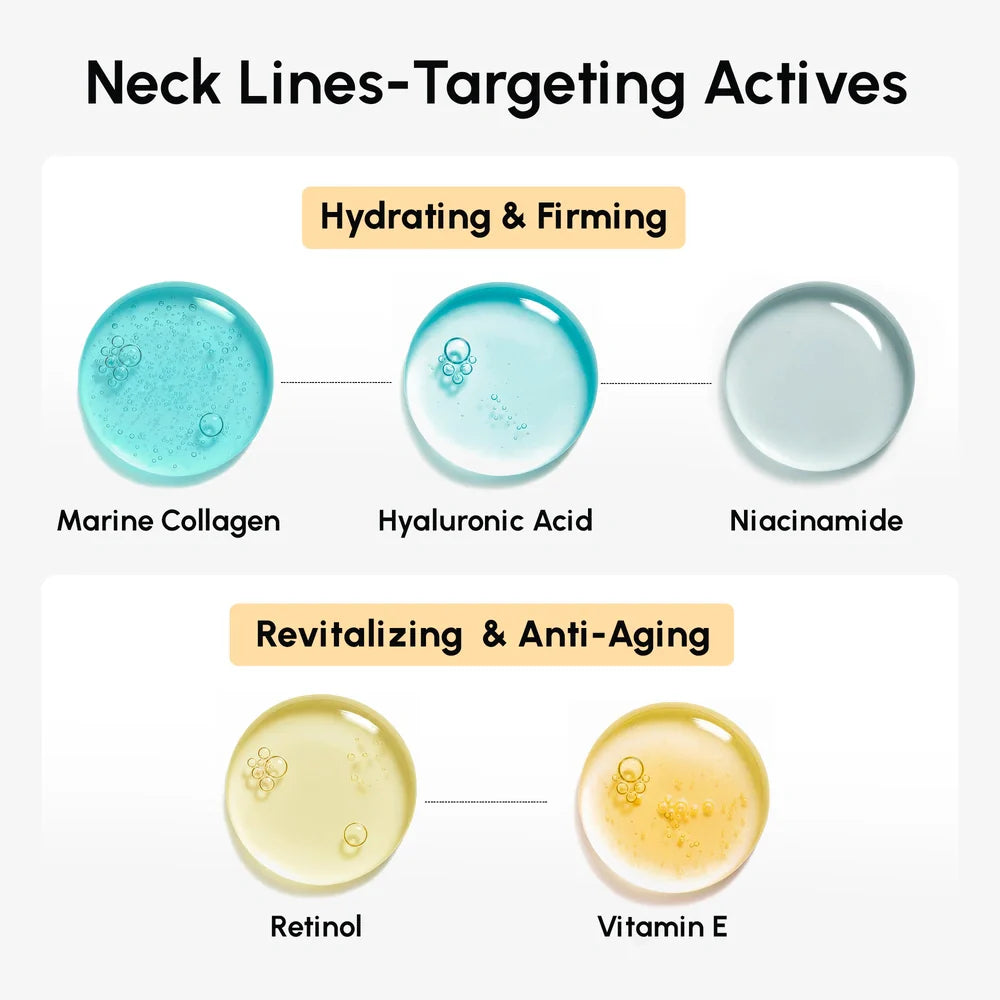 Lifting Neck Wrinkle Patches with Retinol and Collagen Firming - Image 4