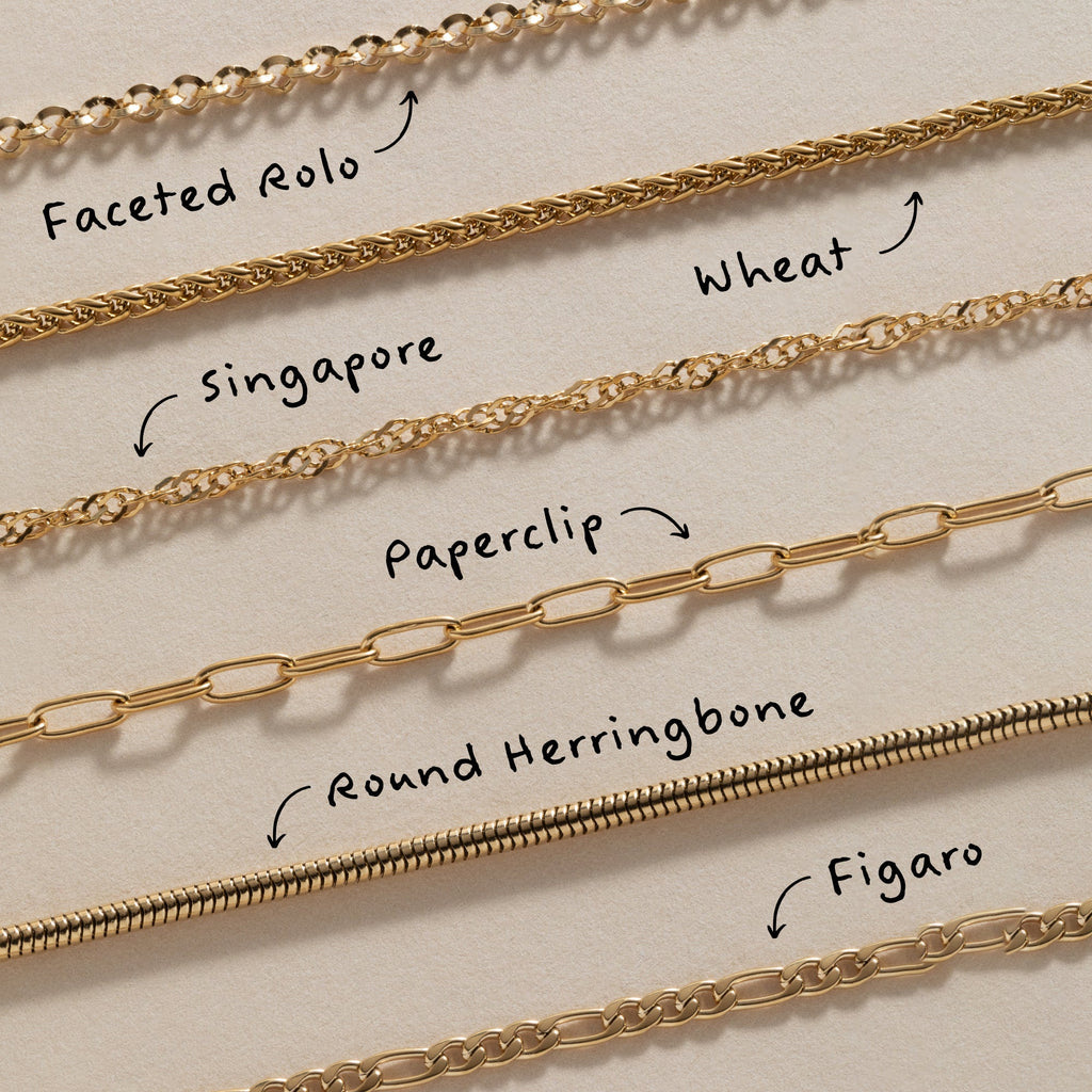 Wheat Chain Charm Necklace Base for Layering & Customization