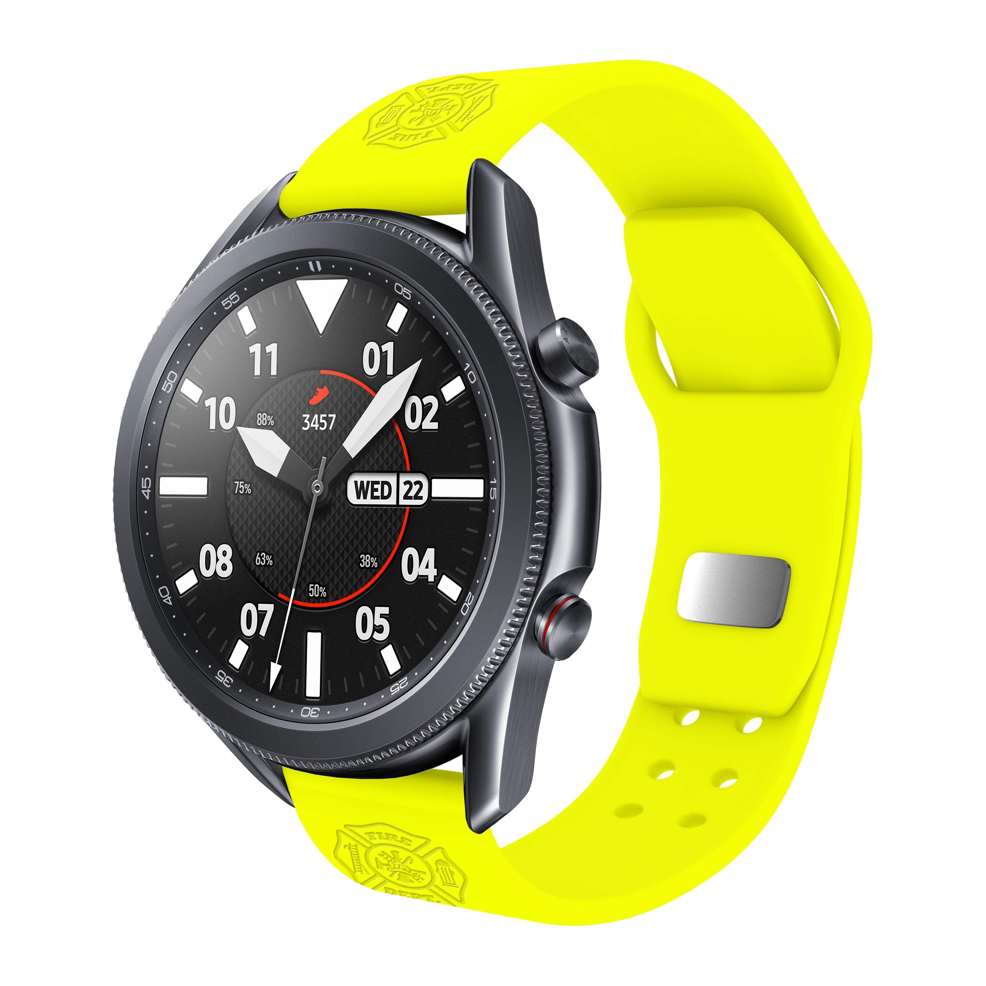 Firefighter First Responder  Watchband for Samsung, Garmin, Fossil, and More for Samsung, Garmin, Fossil, and More