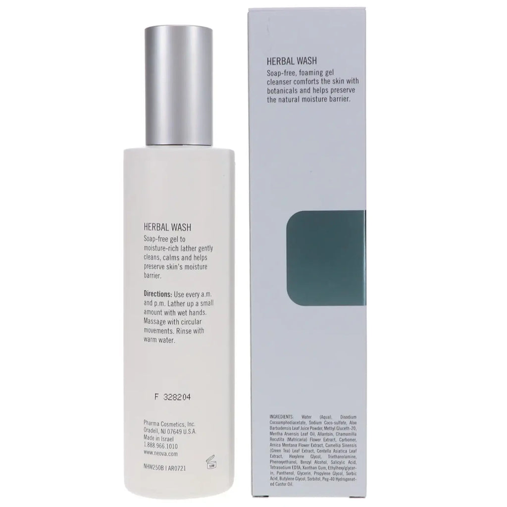 Herbal Wash Botanical Cleanser 8.5Oz for Radiant Skin