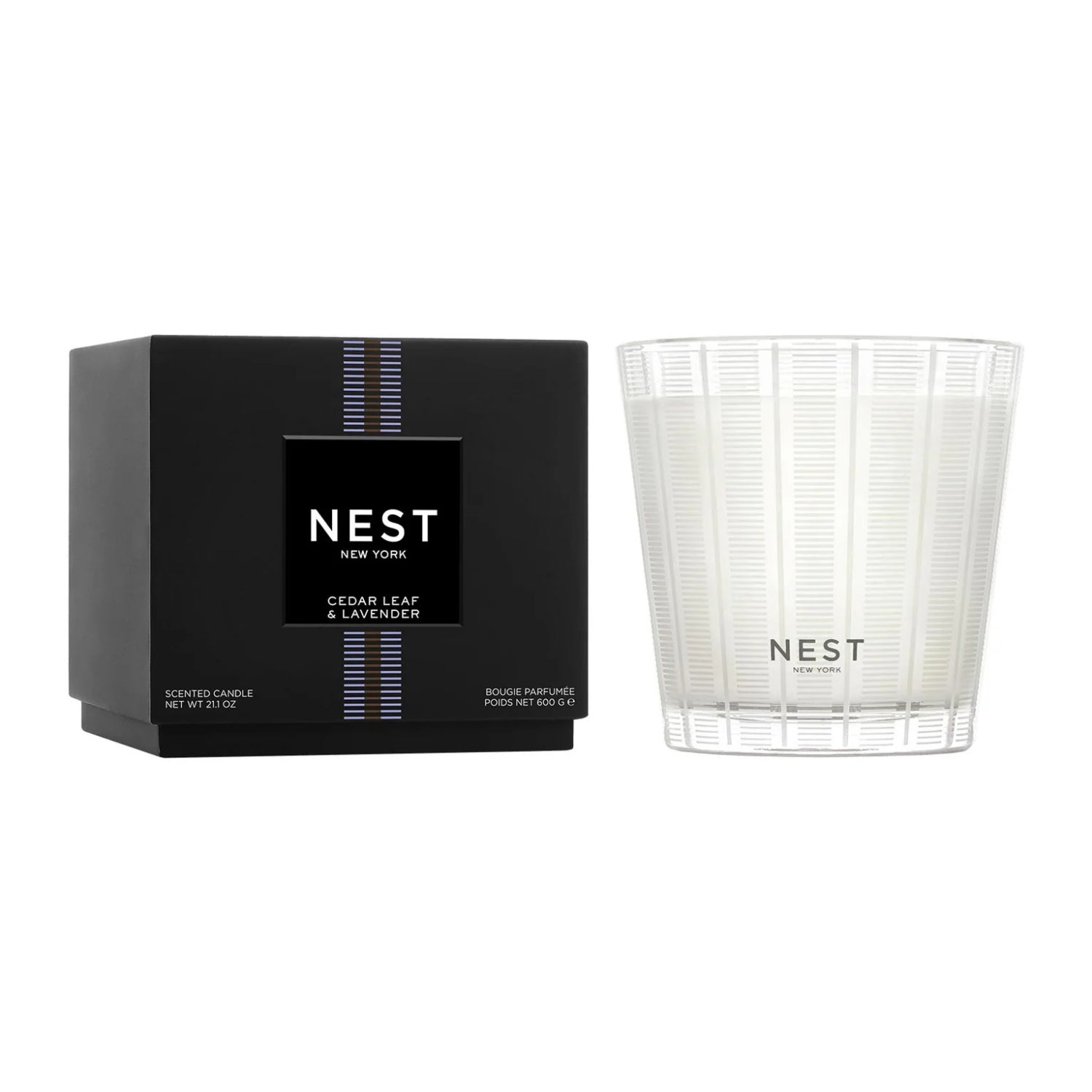 Cedar Leaf and Lavender Scented Luxury Home Fragrance Candle