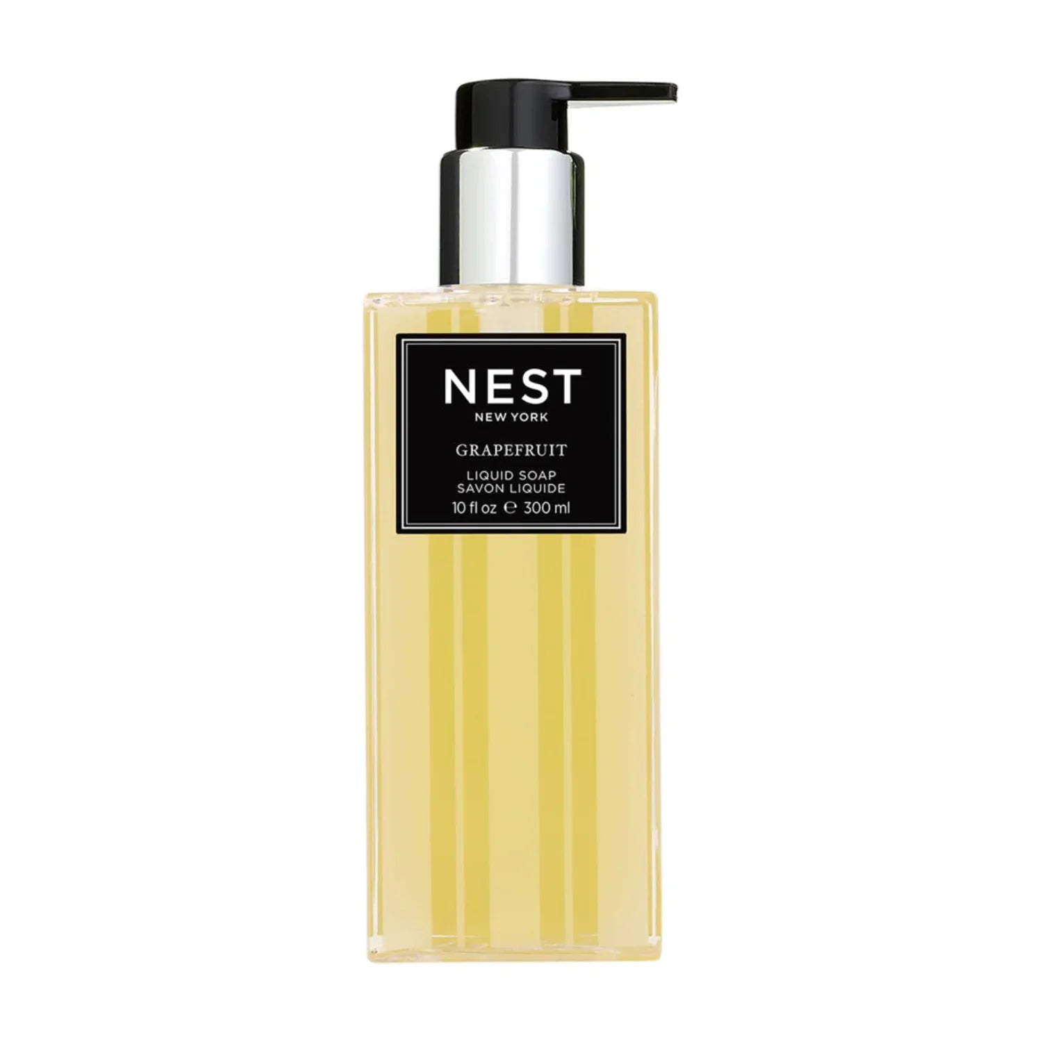 NEST New York Grapefruit Liquid Soap in a 10 oz bottle with minimalist black and white branding.