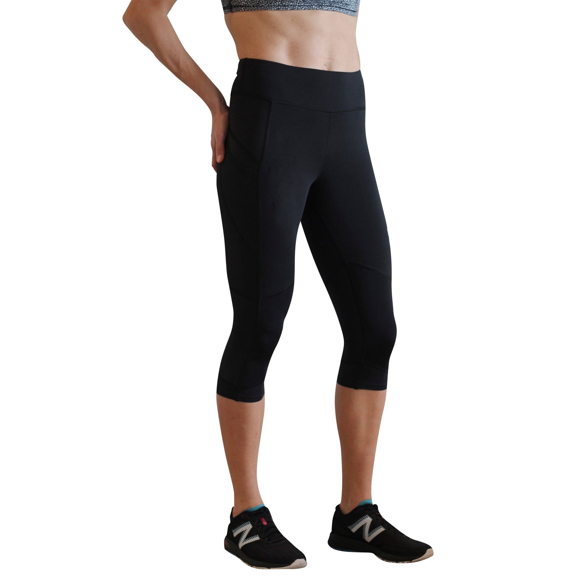 Women's Flex-Fit Compression Capri Leggings for Obstacle Racing - Image 2