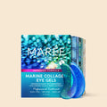 Maree Marine Collagen Eye Gels box with blue hydrogel patches showing 12 pairs packaging