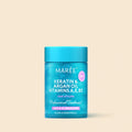 Blue jar containing 30 Keratin and Argan Oil hair serum capsules for professional hair treatment
