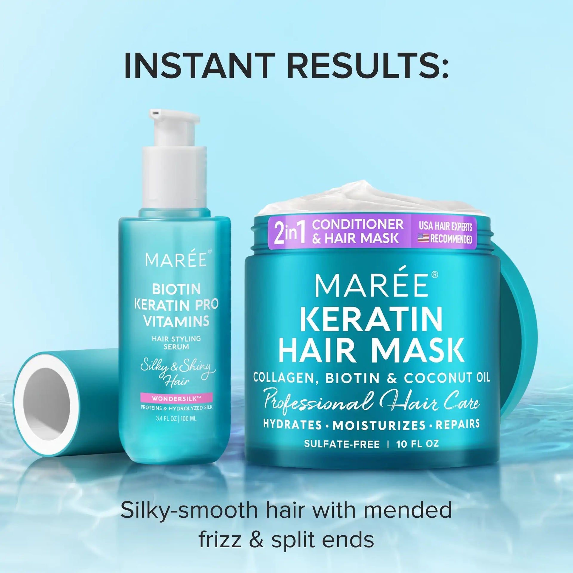 Keratin Hair Mask Deep Conditioning Treatment for Damaged Hair - Image 11