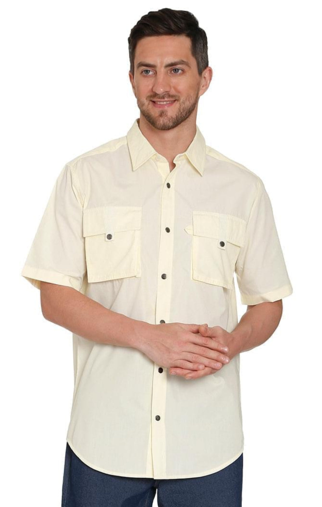 Men's Short Sleeve Explorer Shirt with Multi-Pockets