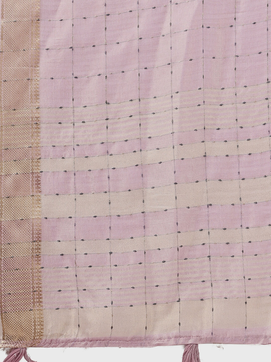 Light Pink Organza Saree with Matching Blouse Piece