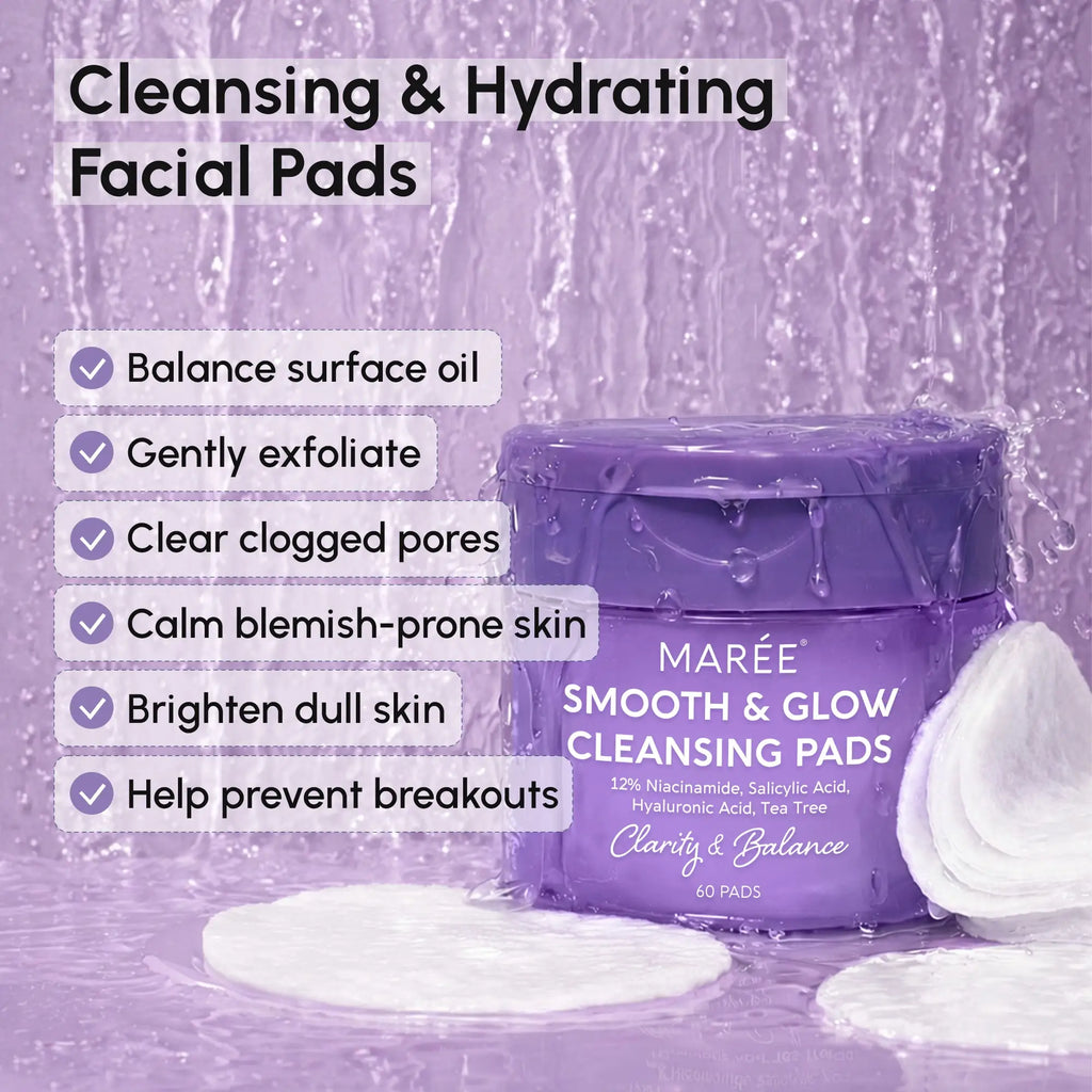 12% Niacinamide Smooth and Glow Cleansing Pads for Radiant Skin - Image 3