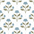 Nicole Bohemian Floral Removable Wallpaper - White and Terracotta
