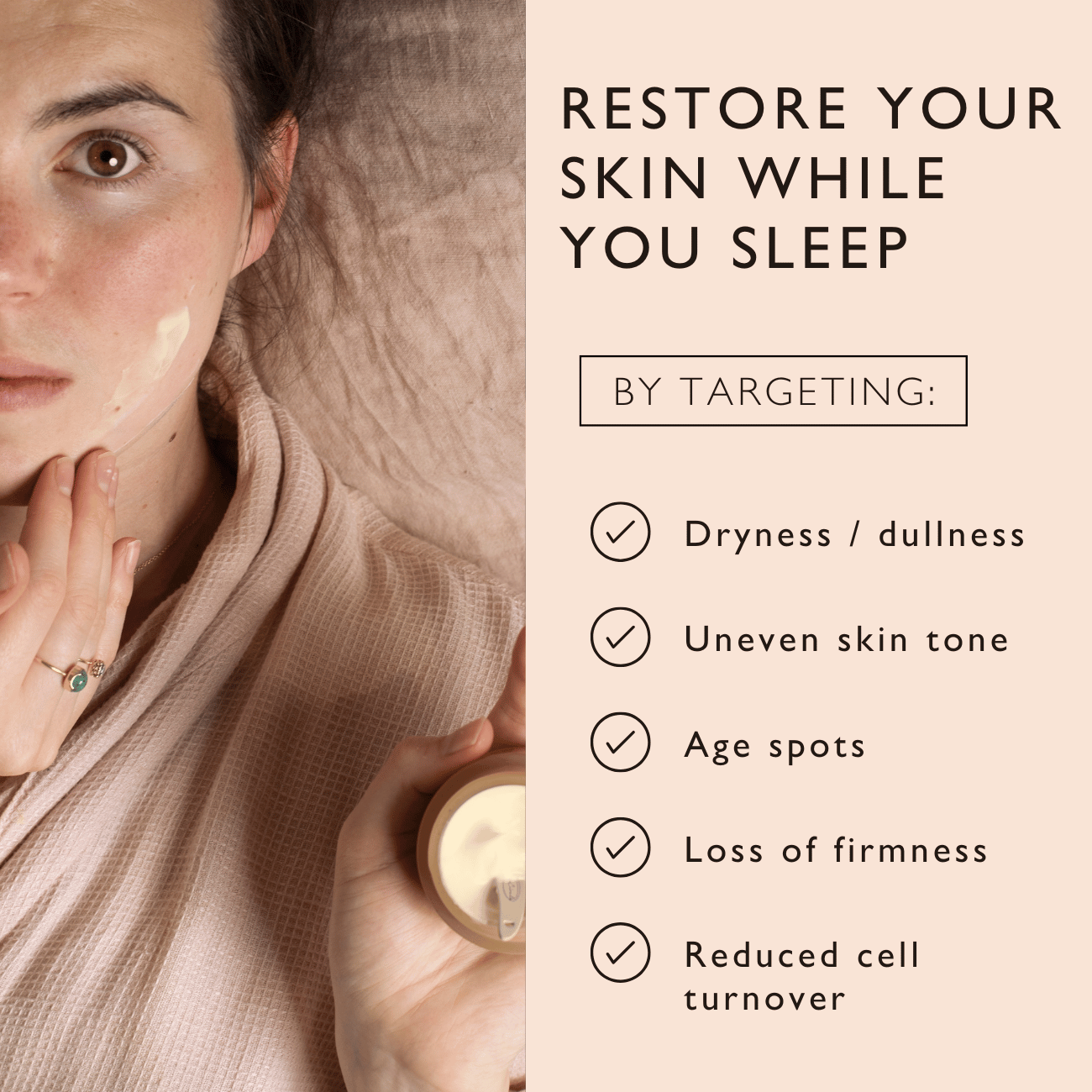 Night Cream with Hyaluronic Acid + Niacinamide - Travel Size