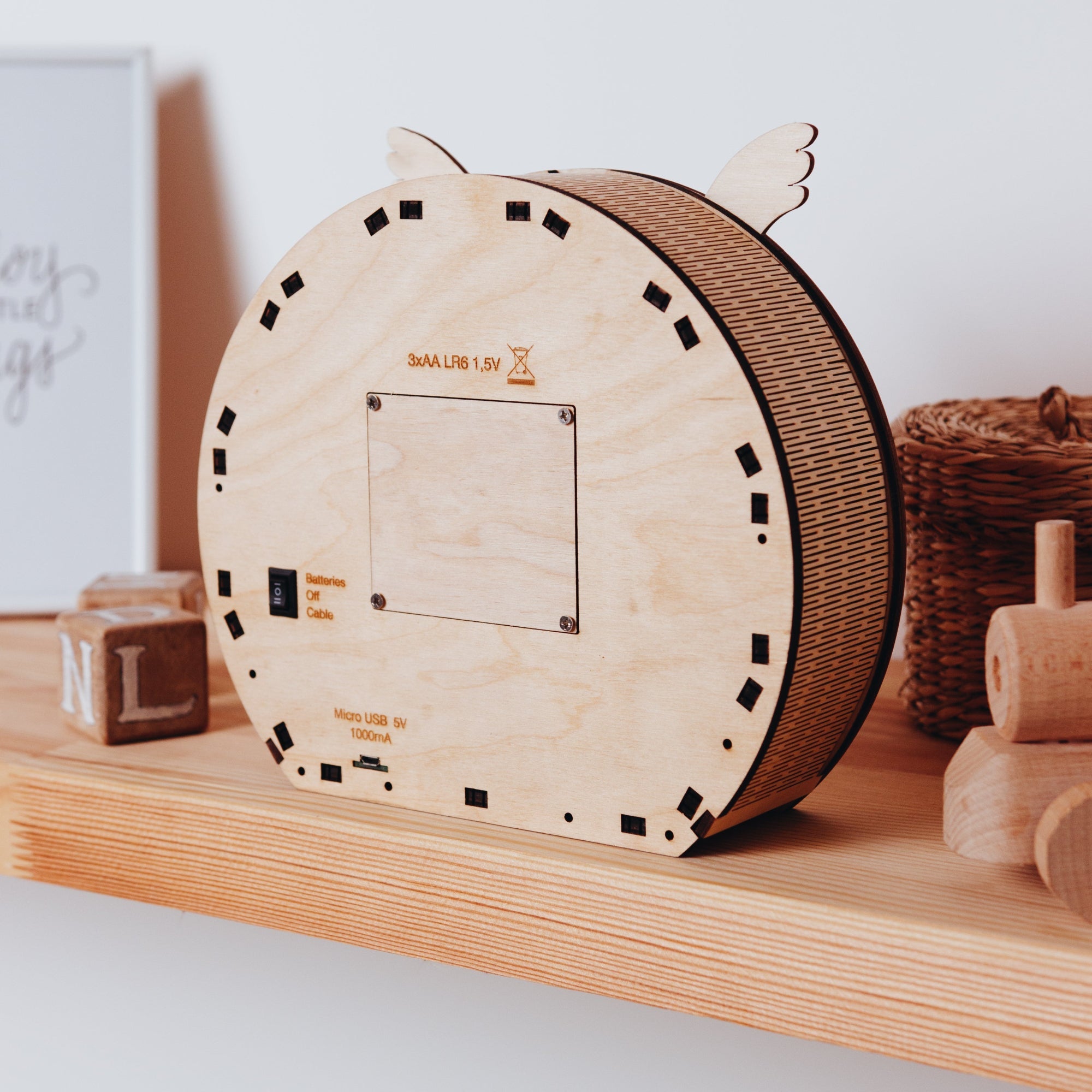 Personalized Fox Night Light for Nursery and Kids' Room