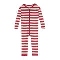 Print Convertible Sleeper with Zipper in Classic Candy Cane Stripe