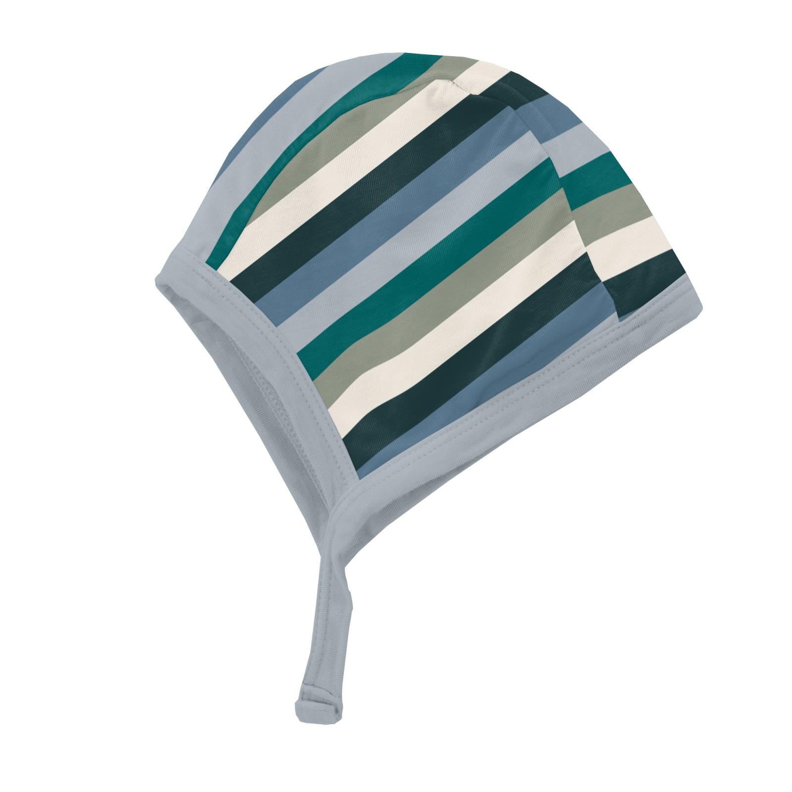 Print Aviator Hat in Snowy Stripe