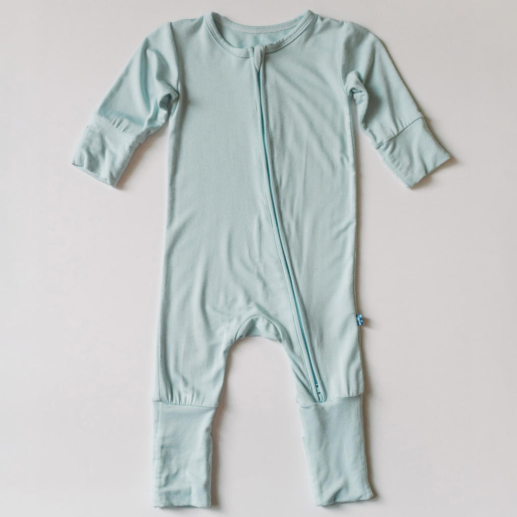 Print Convertible Coverall in Spring Sky Winter Woodland