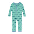 Print Convertible Sleeper with Zipper in Glass Later Alligator