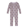 Print Convertible Sleeper with Zipper in Elderberry Tiny Dino