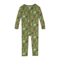 Print Convertible Sleeper with Zipper in Grasshopper Garden Veggies
