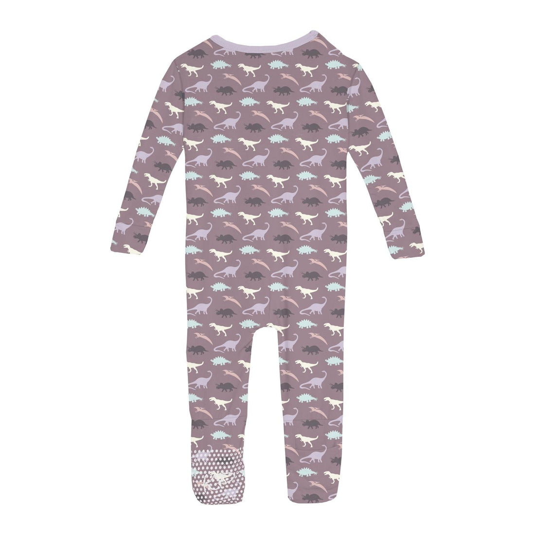Print Convertible Sleeper with Zipper in Elderberry Tiny Dino