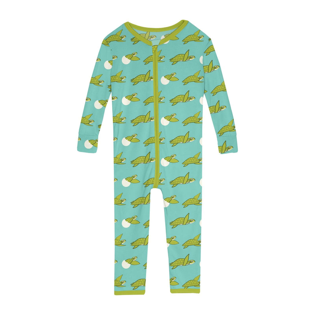 Print Convertible Sleeper with Zipper in Glass Sea Turtles
