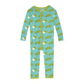 Print Convertible Sleeper with Zipper in Glass Sea Turtles