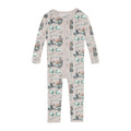 Print Convertible Sleeper with Zipper in Latte Golf