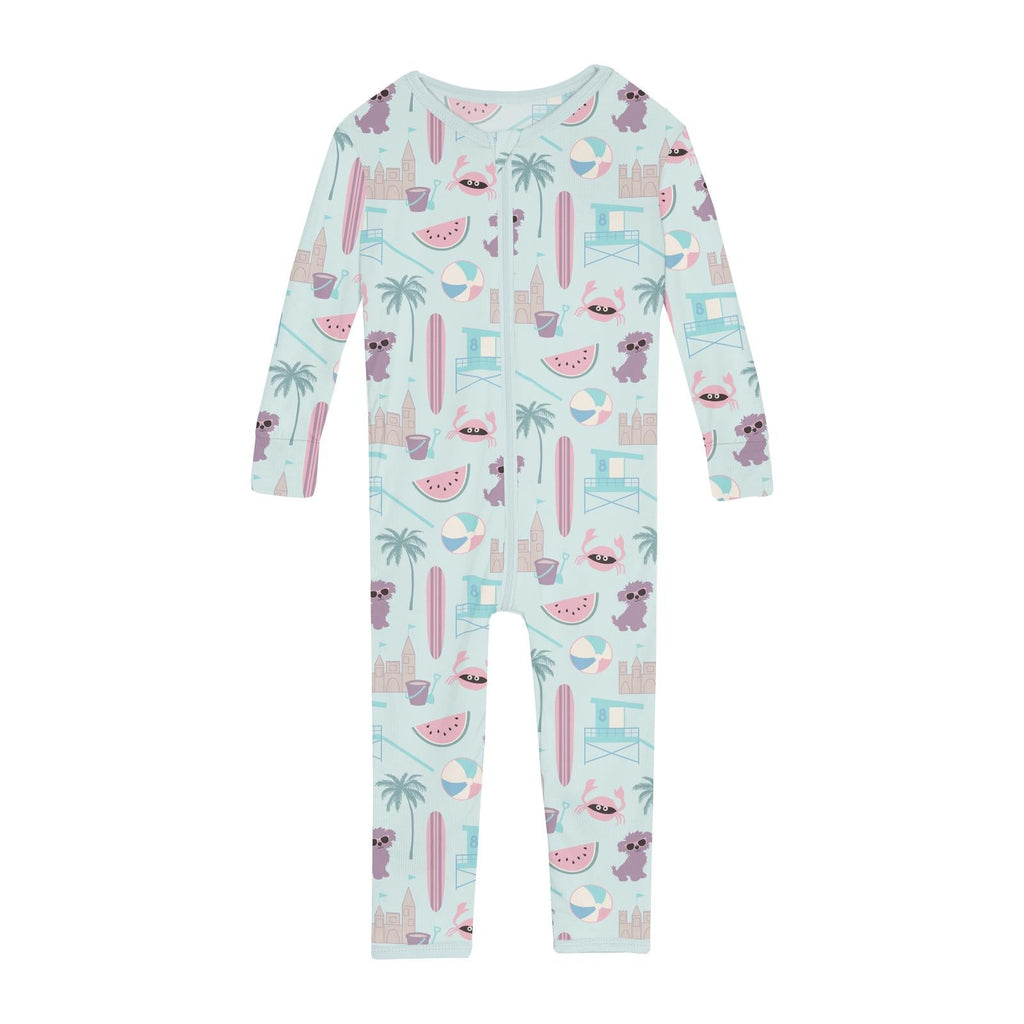Print Convertible Sleeper with Zipper in Fresh Air Beach Day