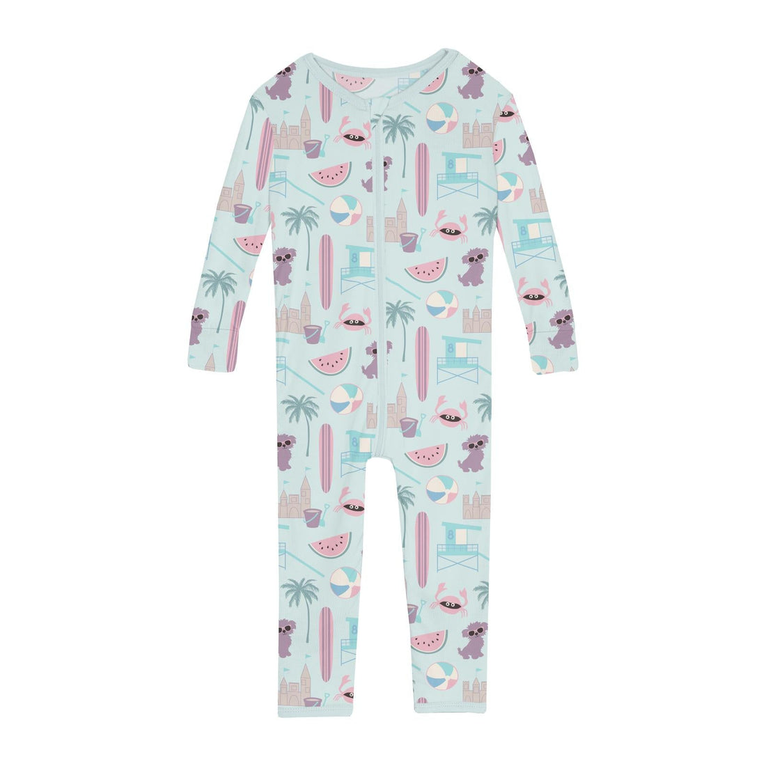 Print Convertible Sleeper with Zipper in Fresh Air Beach Day