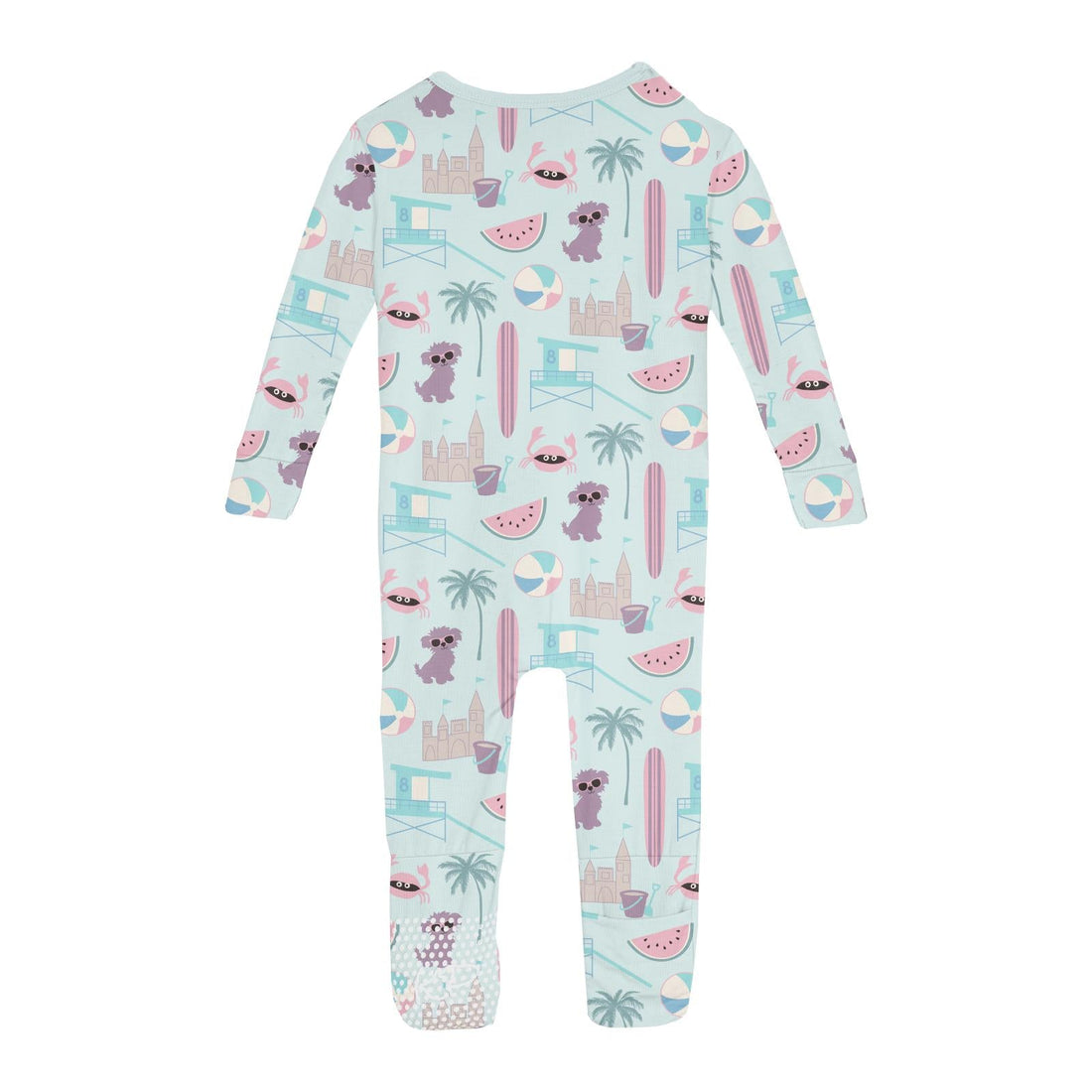 Print Convertible Sleeper with Zipper in Fresh Air Beach Day