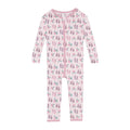 Print Convertible Sleeper with Zipper in Shrinking Violet Flip Flops and Flowers