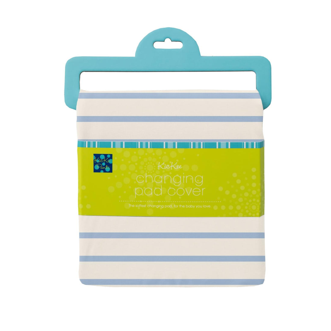 Print Changing Pad Cover in Pond Sweet Stripe