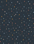 Nolan Geometric Removable Wallpaper in Navy Blue and Multi-color