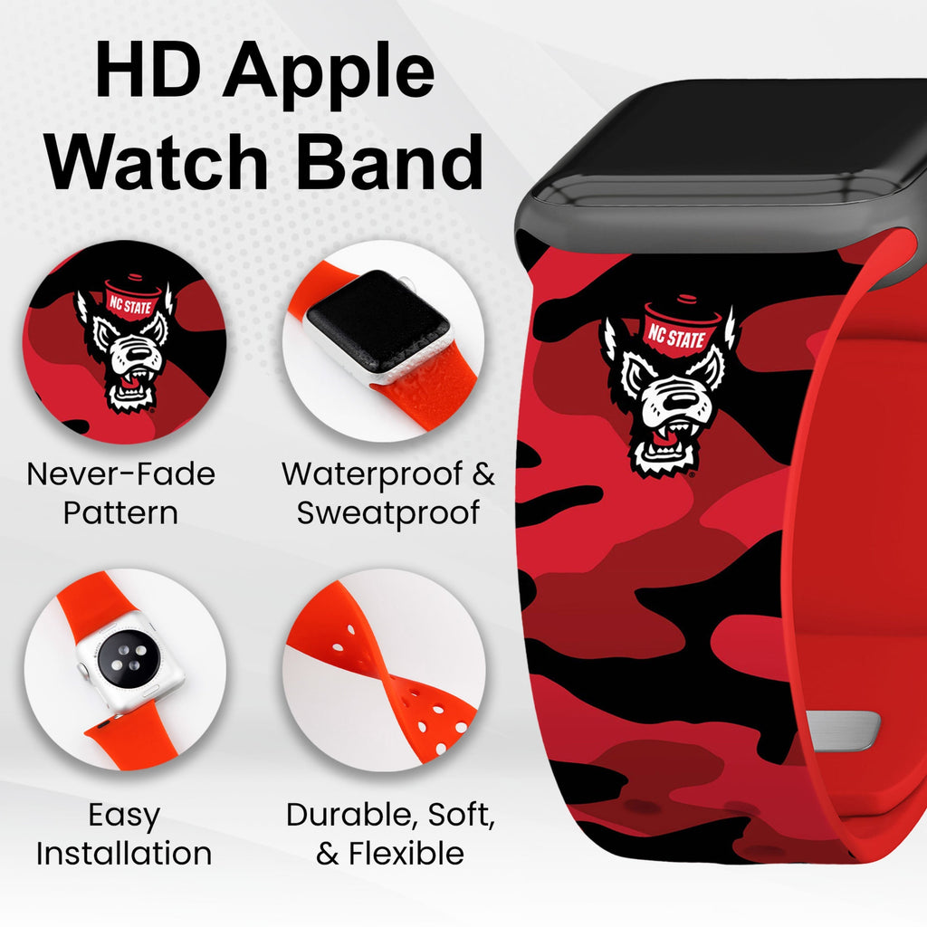 North Carolina State Wolf Pack HD Apple Watch Band