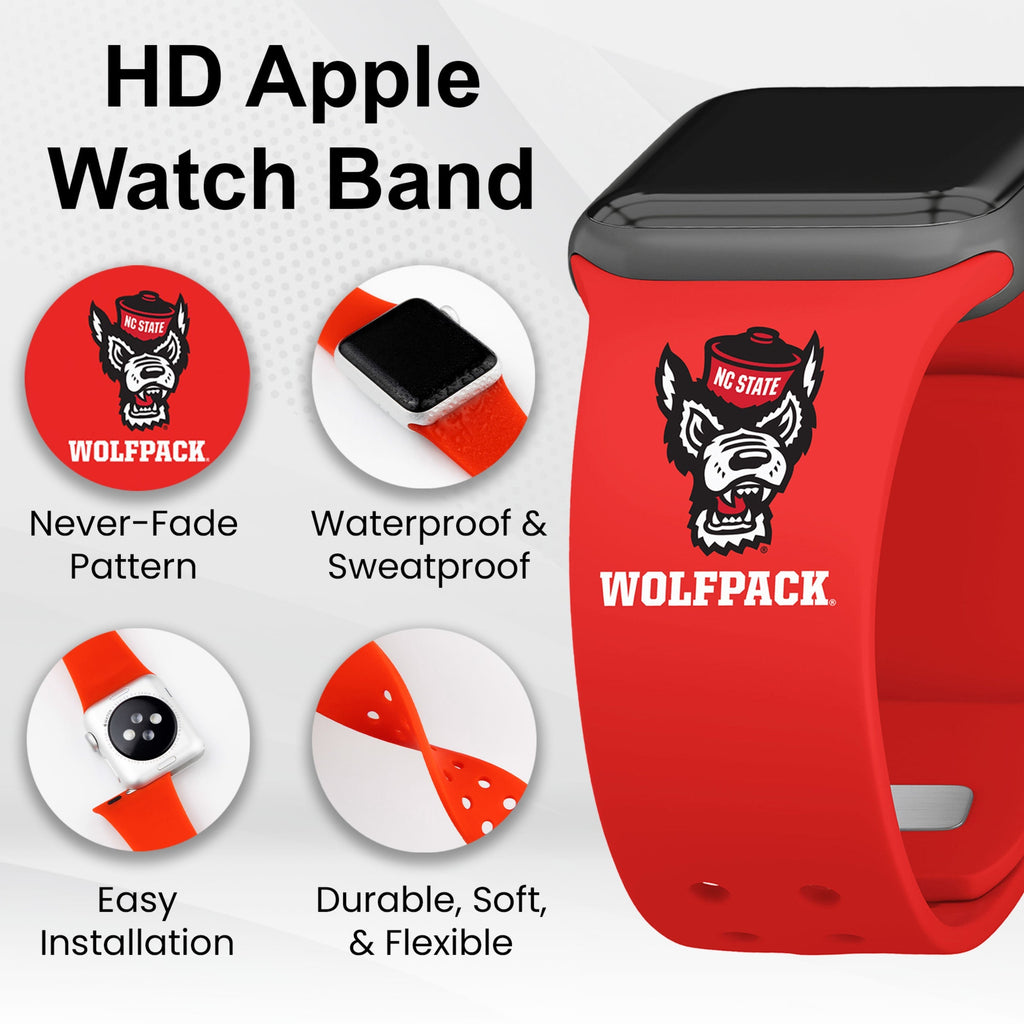 North Carolina State Wolf Pack HD Apple Watch Band