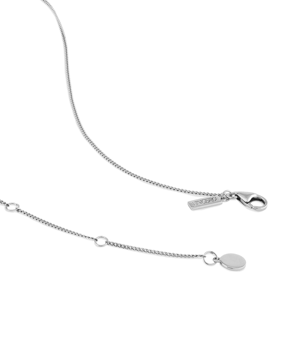 North Star Pendant Necklace in Sterling Silver with Rhodium Plating