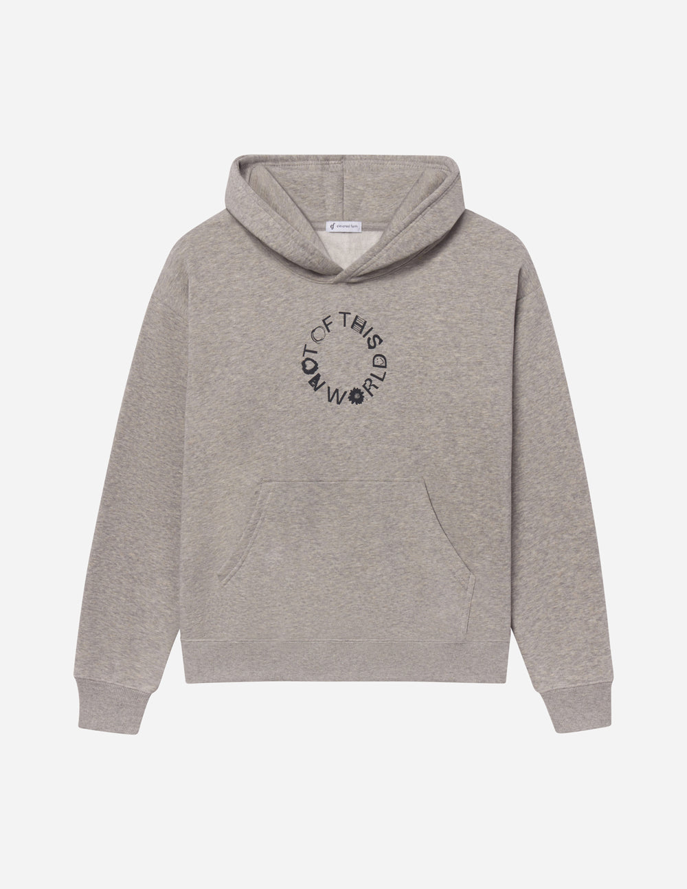 Not of This World Unisex Hoodie in Heather Greige Cotton Blend