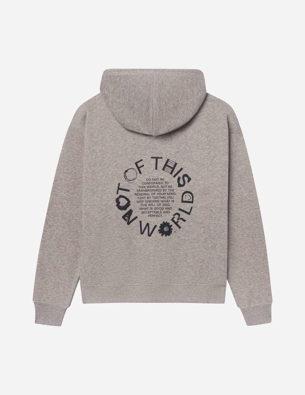 Not of This World Unisex Hoodie in Heather Greige Cotton Blend