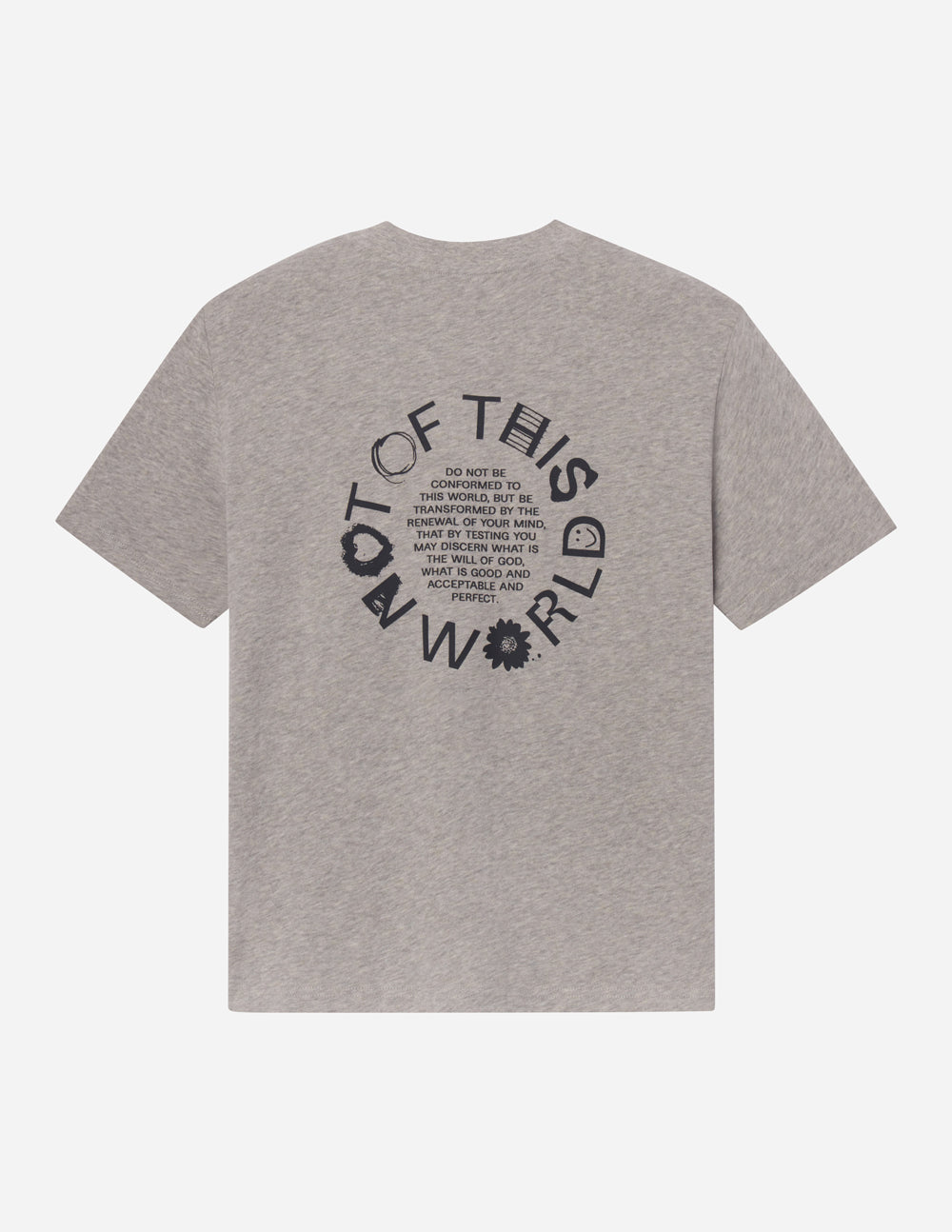 Not of This World Unisex Tee in Heather Greige Oversized Fit