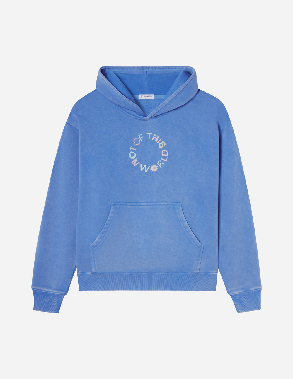 Not of This World Unisex Hoodie in Provence Blue Streetwear Style