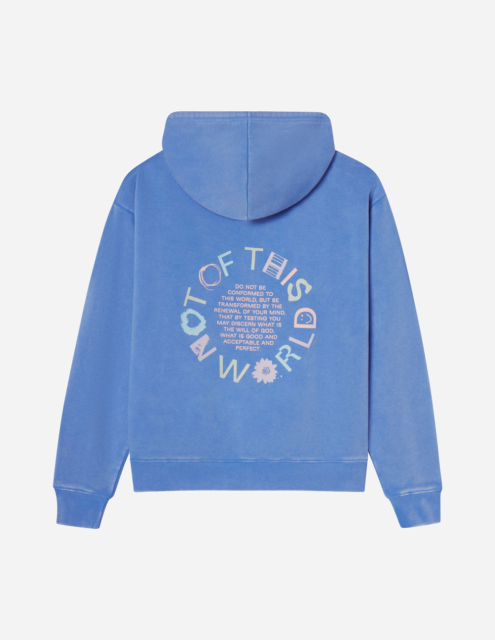 Not of This World Unisex Hoodie in Provence Blue Streetwear Style