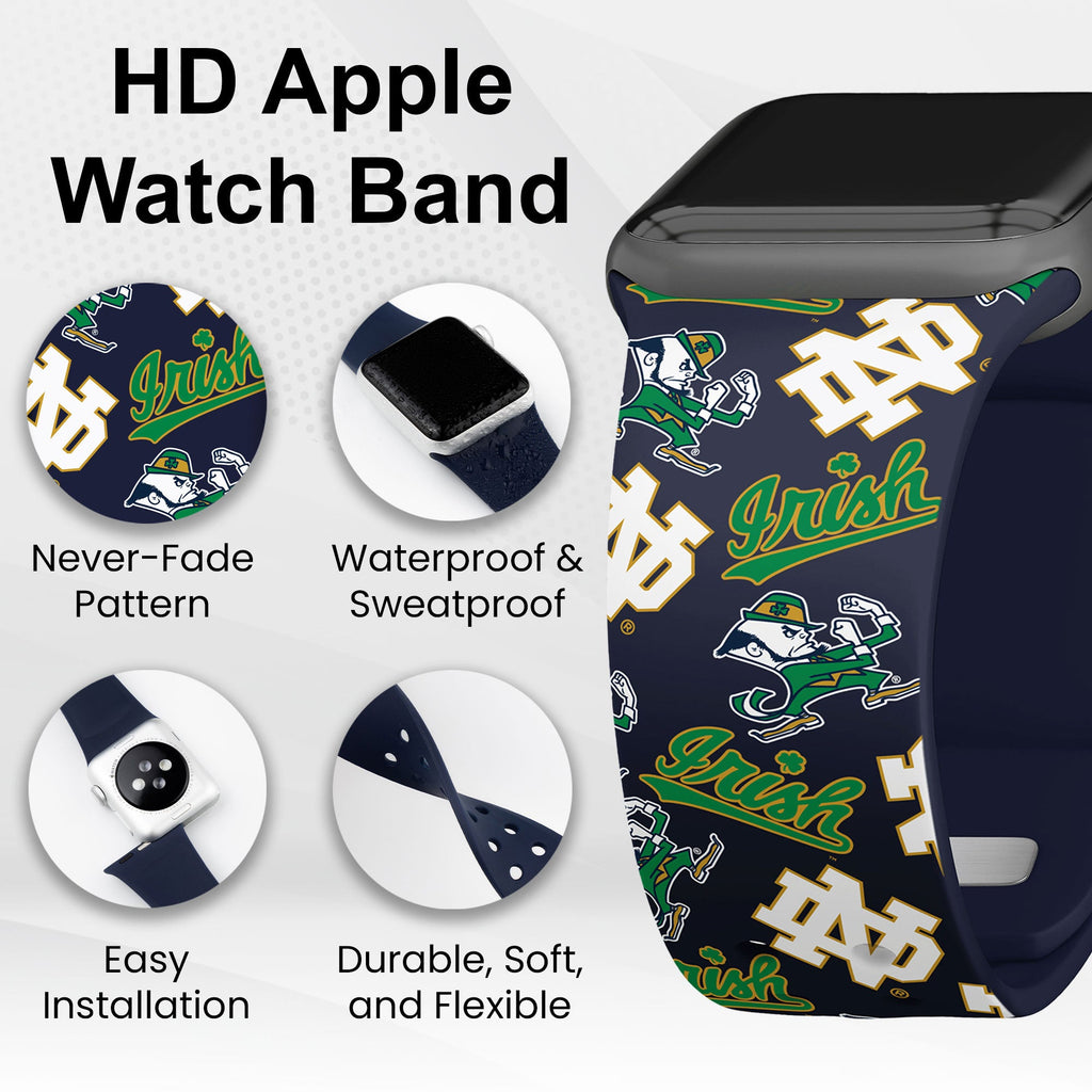 Notre Dame Fighting Irish HD Apple Watch Band