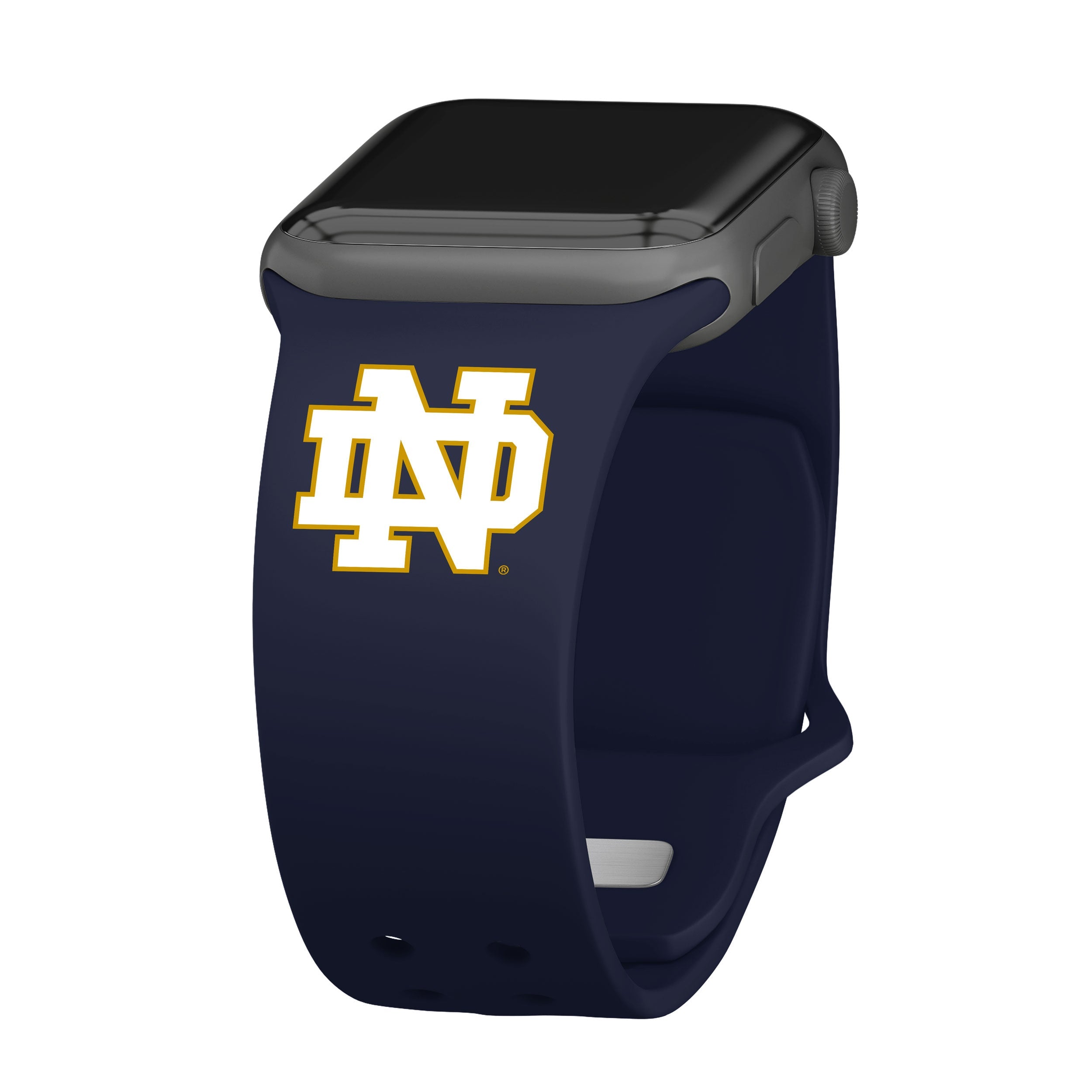 Notre Dame Fighting Irish navy blue silicone Apple Watch band